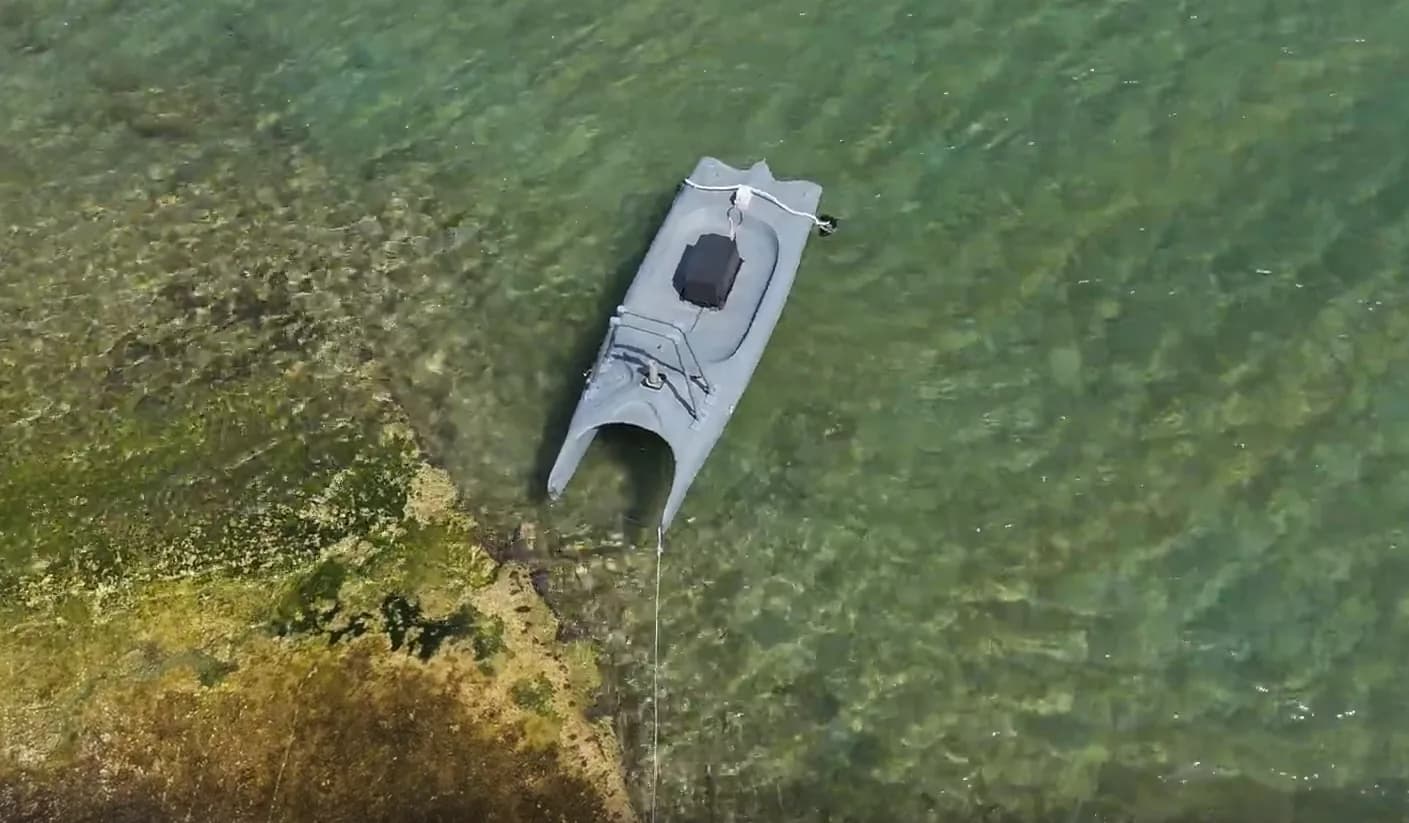 Aerial view of the Argus autonomous surface vessel