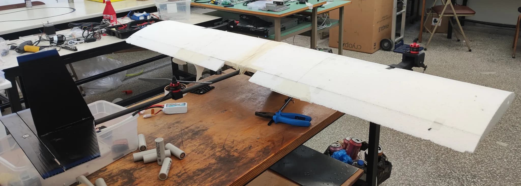 Tilt-Rotor VTOL airframe under construction